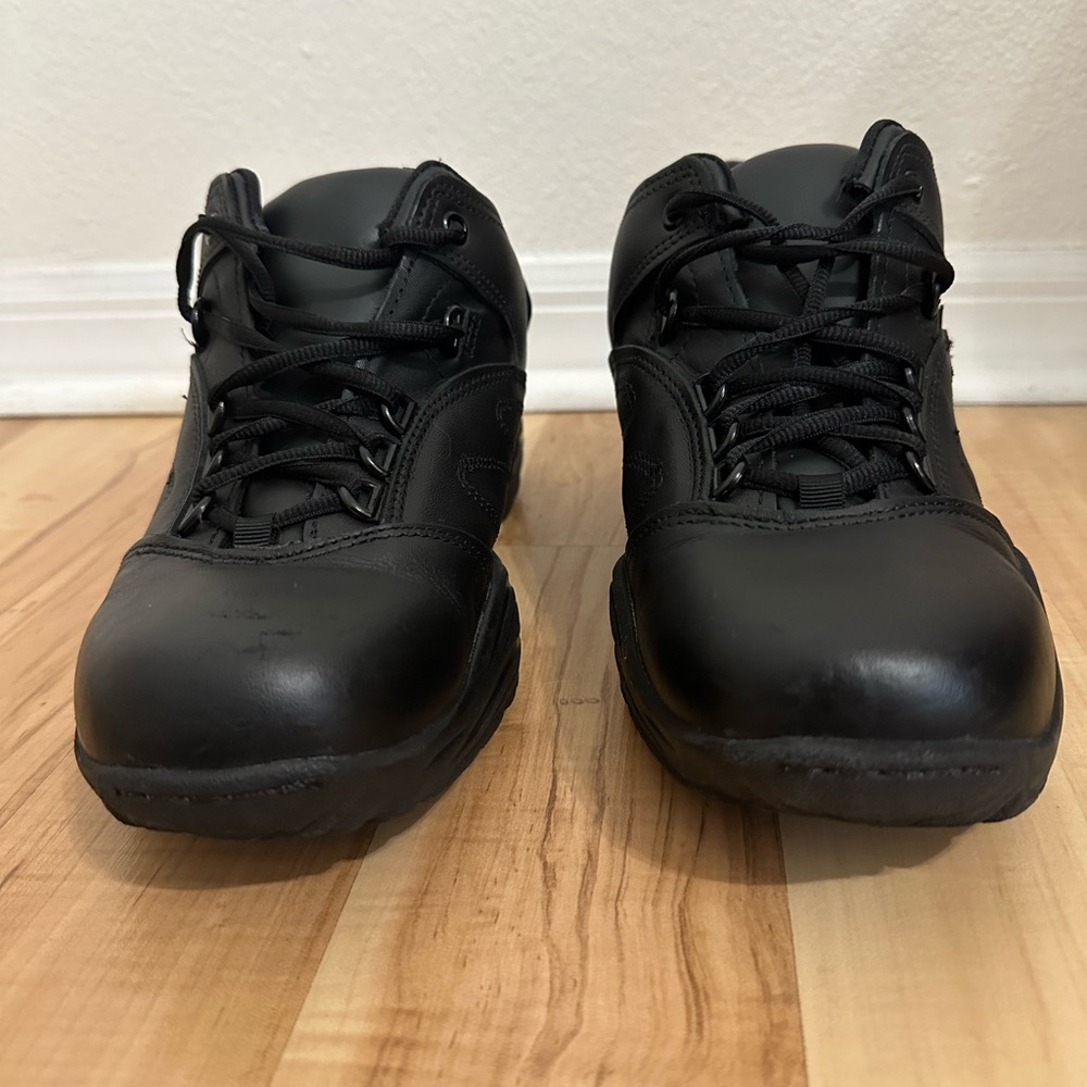 Reebok Men’s Black Leather Duty/Uniform Shoes - Picture 2 of 10